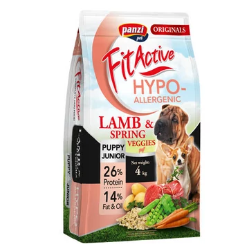 FitActive ORIGINALS 4kg PUPPY&amp;JUNIOR HYPOALLERGENIC Lamb&amp;Spring Veggies