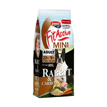 FitActive ORIGINALS MINI 800g ADULT HYPOALLERGENIC Rabbit&carrots