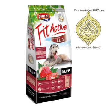 Panzi FitActive Beef Adult (marha) száraztáp - Felnőtt kutyák részére (15kg)