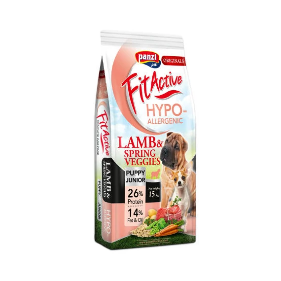 FitActive ORIGINALS 15kg PUPPY&JUNIOR HYPOALLERGENIC Lamb&Spring Veggies