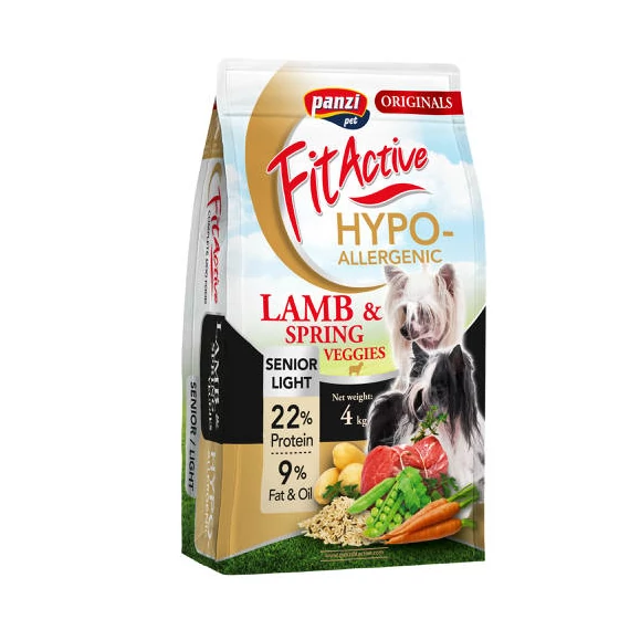 FitActive ORIGINALS 4kg SENIOR/LIGHT HYPOALLERGENIC Lamb&Spring Veggies