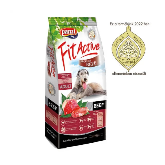 Panzi FitActive Beef Adult (marha) száraztáp - Felnőtt kutyák részére (15kg)